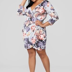 Floral Wrap Dress